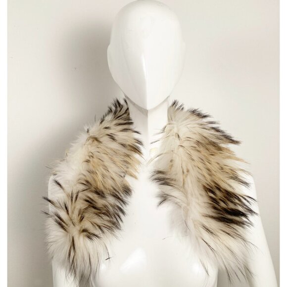 NEW Bogner Saga Furs Finnish Racoon Fur Coat Collar Trim! Blonde Dark Highlights